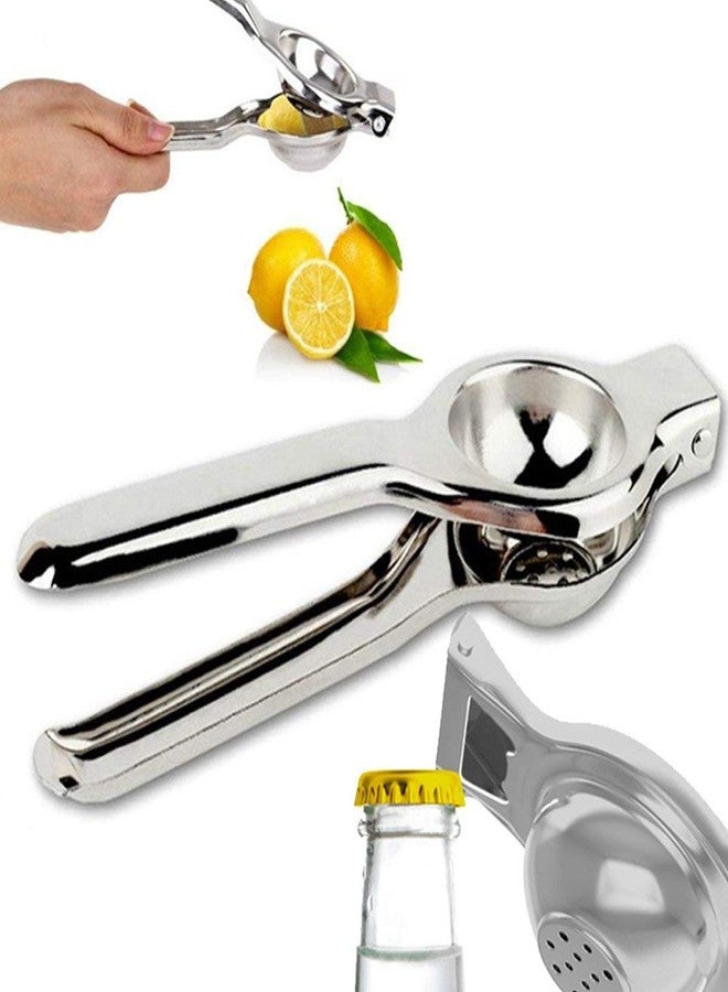 Petals Stainless Steel Lemon Squeezer + Bottle Opener 2in1 (Opener + Squeezer) - Image 1